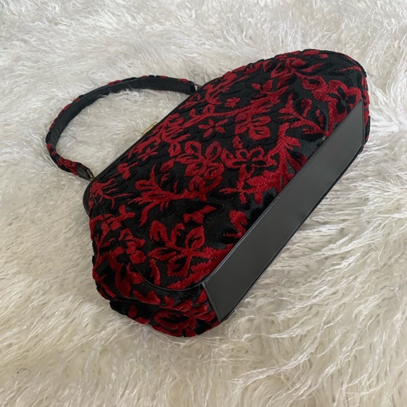 Vintage 60s chenille carpet tapestry bag - Picture 5 of 8